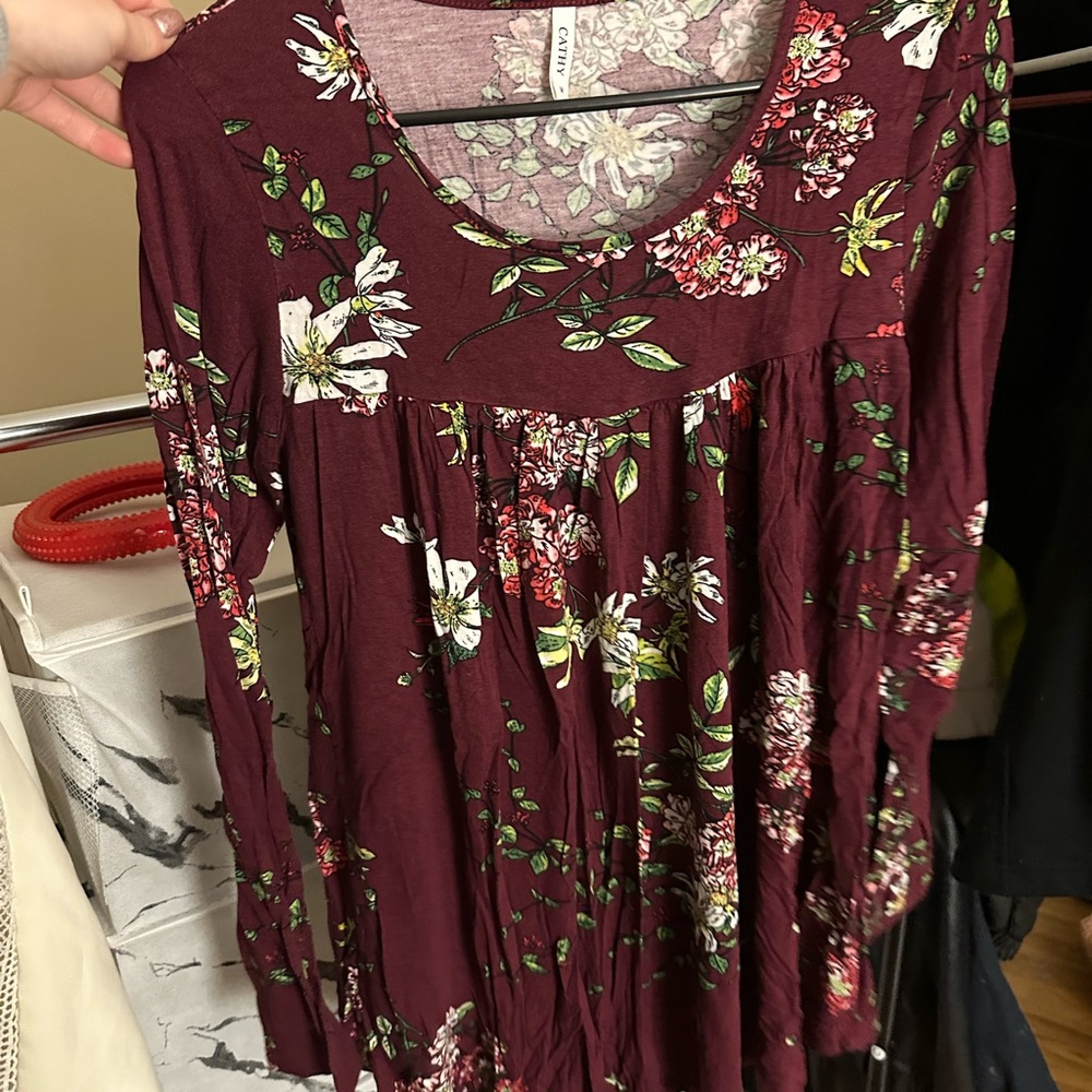 Floral Long Sleeve Top
